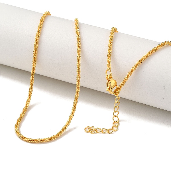 

PandaHall Rack Plating Brass Wheat Chain Necklaces, Long-Lasting Plated, Cadmium Free & Lead Free, Golden, 18.11 inch(460mm) Brass