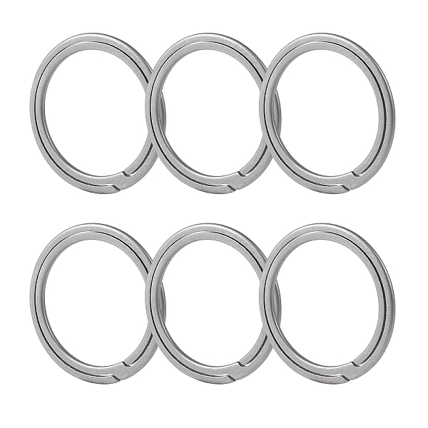 

PandaHall CHGCRAFT Titanium Alloy Split Rings, Double Loops Jump Rings, Platinum, 27.5x1.5mm, Inner Diameter: 22mm, 6pcs/box Alloy Ring