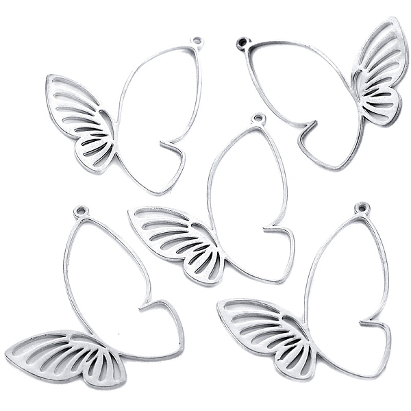 

PandaHall Alloy Pendants, Butterfly, Antique Silver, 39x38mm Alloy Butterfly