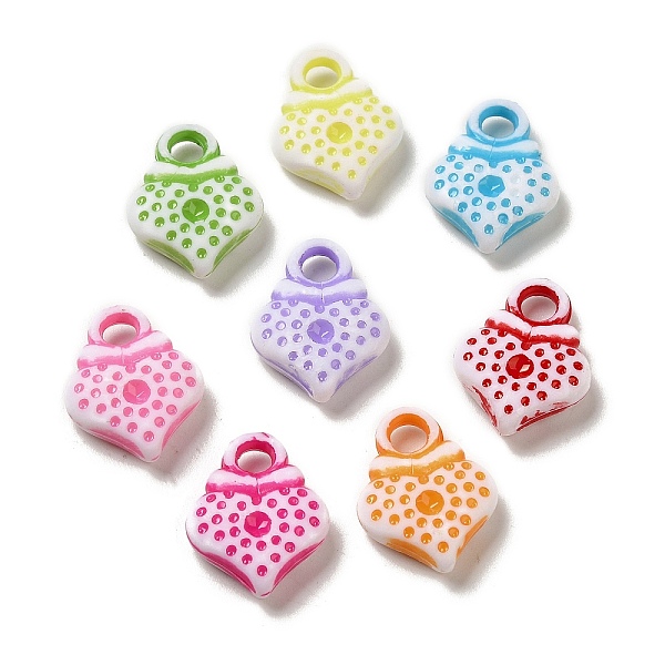 

PandaHall Opaque Acrylic Pendants, Craft Style, Heart, Mixed Color, 20x15x4.5mm, Hole: 3.6mm, 757pcs/500g Acrylic Heart Multicolor