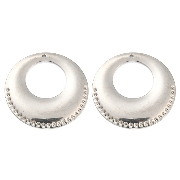 

PandaHall 304 Stainless Steel Pendants, Flat Round Charm, Stainless Steel Color, 32x2.5mm, Hole: 1.4mm 304 Stainless Steel Flat Round