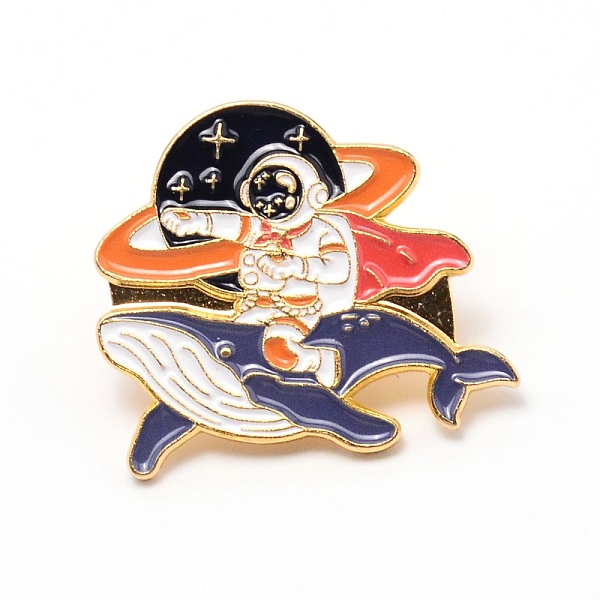 

PandaHall Astronaut & Whale Cartoon Enamel Pin, Zinc Alloy Enamel Brooch for Jacket Backpack Hat Pant Accessories, Colorful, 25.5x28x9.5mm...