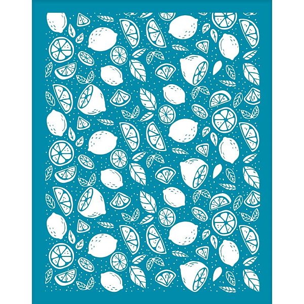 

PandaHall Silk Screen Printing Stencil, for Painting on Wood, DIY Decoration T-Shirt Fabric, Lemon Pattern, 100x127mm Nylon Lemon Cyan