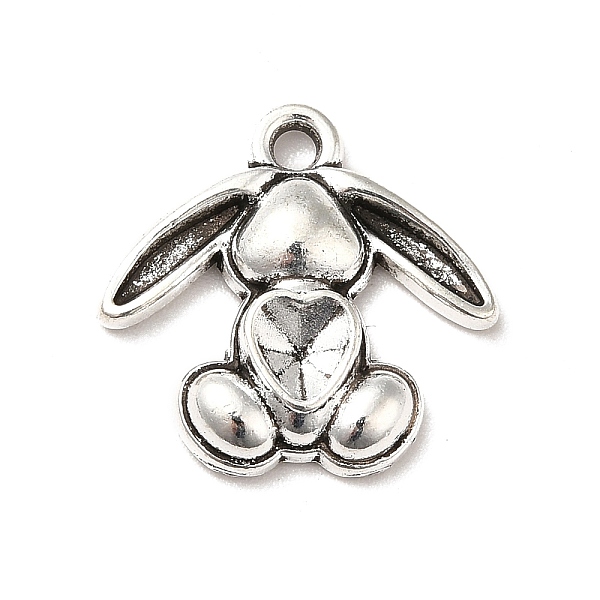 

PandaHall Tibetan Style Alloy Pendant Rhinestone Settings, Rabbit, Antique Silver, Fit For 4x3.5mm Rhinestone, 17x17.5x3mm, Hole: 1.5mm...