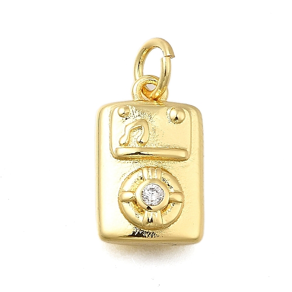 Brass Rhinestone Pe… - image