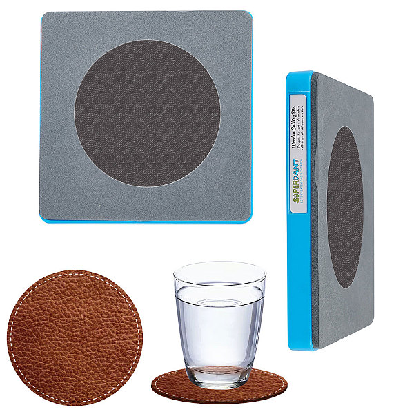 

PandaHall SUPERDANT Round Leather Cutting Dies Drink Coasters Die Cutter Machine DIY Wooden Cutting Tool for Coffee Drinks Glasses Holder...