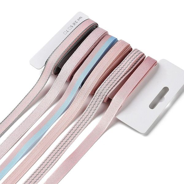 

PandaHall 18 Yards 6 Styles Polyester Ribbon, for DIY Handmade Craft, Hair Bowknots and Gift Decoration, Pink Color Palette, Pink, 3/8~1/2...