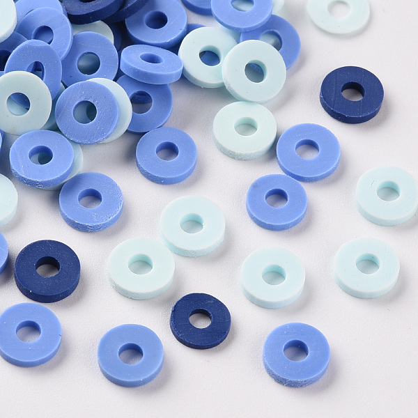 

PandaHall Handmade Polymer Clay Beads, Heishi Beads, for DIY Jewelry Crafts Supplies, Disc/Flat Round, Medium Turquoise, 6x1mm, Hole: 2mm...