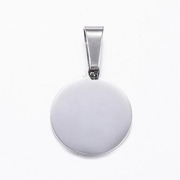 

PandaHall 304 Stainless Steel Pendants, Flat Round, with Virgin Mary, Stainless Steel Color, 17x15x1mm, Hole: 8x4mm 304 Stainless Steel Flat...