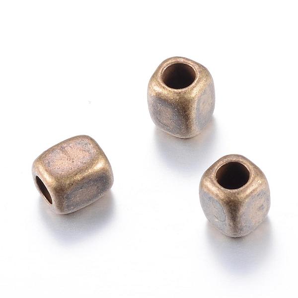 

PandaHall Tibetan Style Alloy Spacer Beads, Cuboid, Cadmium Free & Nickel Free & Lead Free, Antique Bronze, 5x5x6.5mm, Hole: 3mm, about...