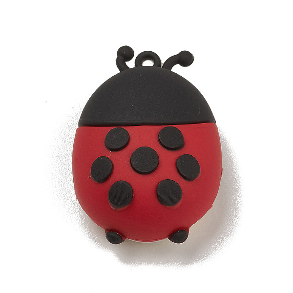 

PandaHall PVC Plastic Cartoon Pendants, Insect Style, Ladybug, 48.5x33x19.5mm, Hole: 3mm PVC Ladybug Red