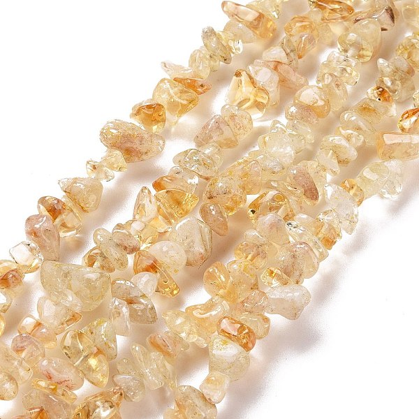 Natural Citrine Chips Beads