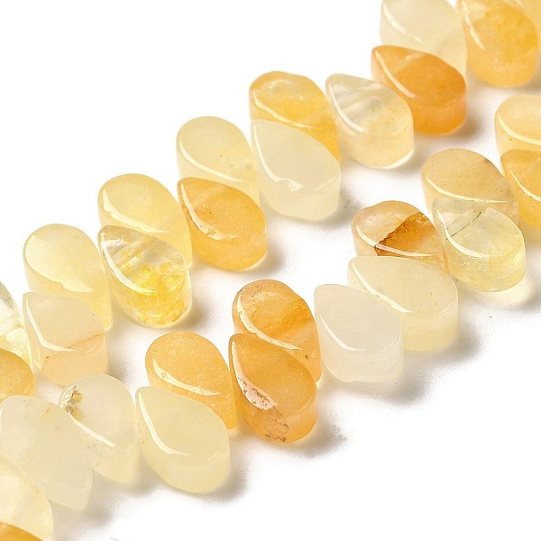 

PandaHall Natural Topaz Jade Beads Strands, Teardrop, Top Drilled, 9~10x5~5.5x3.5~4mm, Hole: 0.7mm, about 40~48pcs/strand, 7.09~7.28''..., Pink