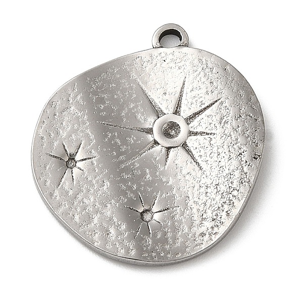 

PandaHall 304 Stainless Steel Pendant Rhinestone Settings, Flat Round with Sun, Stainless Steel Color, Fit for 1.4mm and 0.9mm Rhinestone...