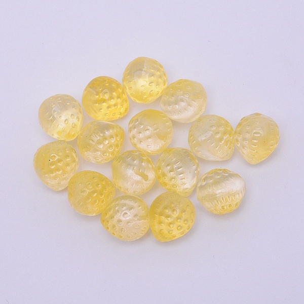 

PandaHall Handmade Lampwork Beads, Half-hole, Strawberry, Yellow, 15x13mm, Hole: 1mm, Half-hole Lampwork Others Yellow