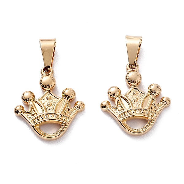 

PandaHall 304 Stainless Steel Pendants, Crown, Golden, 22.5x20.5x3.5mm, Hole: 8x4.5mm 304 Stainless Steel Crown