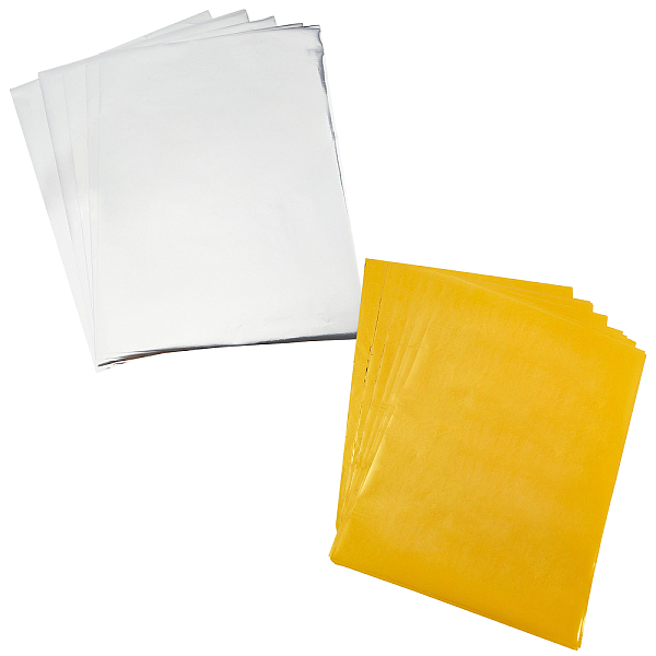 

PandaHall SUPERFINDINGS 100 Sheets 2 Colors Hot Foil Stamping Paper 11.42x8.15in Heat Transfer Foil Paper Elegance Laser Printer Craft Paper..., Multicolor