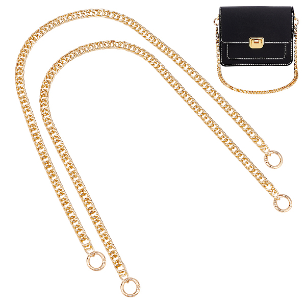 

PandaHall WADORN Metal Purse Replacement Chains, 23.6 Inch Golden Handbag Handle Shoulder Strap Shoulder Cross Body Bag Decorative Chain...