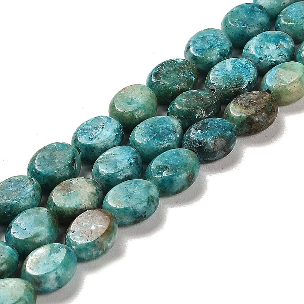 

PandaHall Natural Dolomite Beads Strands, Dyed, Flat Oval, Light Sea Green, 9.5~10x7.5~8x4.5mm, Hole: 1.2mm, about 42~44pcs/strand...
