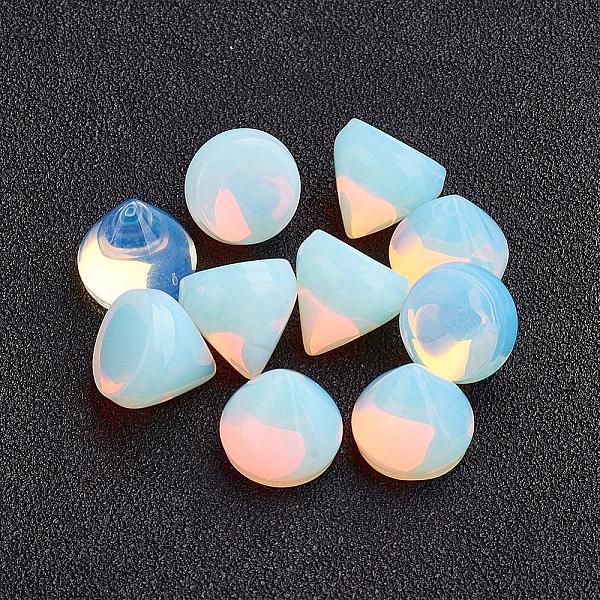 

PandaHall Opalite Cabochons, Cone, 10~11x10~11mm Opalite Cone