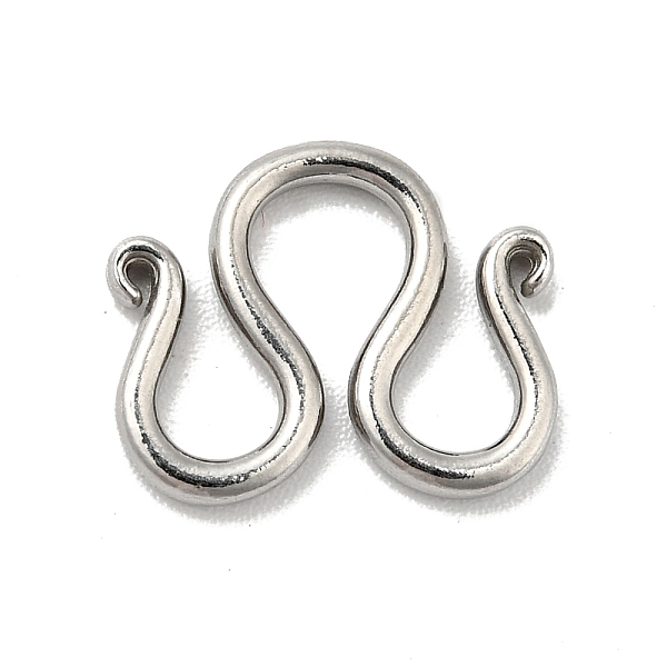 

PandaHall 304 Stainless Steel Clasps, M Clasps, Stainless Steel Color, 11x13x1.5mm 304 Stainless Steel