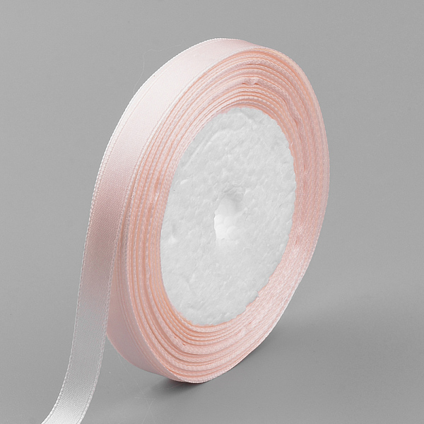 

PandaHall High Dense Single Face Satin Ribbon, Polyester Ribbons, Light Salmon, 3/8 inch(9~10mm), about 25yards/roll, about 10rolls/group..., Red