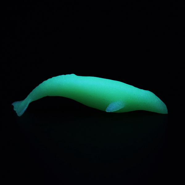 

PandaHall Whale Shaped Plastic Decorations, Luminous/Glow in the Dark, for DIY Silicone Molds, White, 33x12x7mm, Box: 40x34.5x18.5mm Plastic...