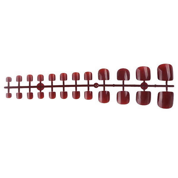 

PandaHall Full Cover Fake Toenails Solid Color Plastic Feet Nails Artificial Toe Nail Tips, Practice Manicure Nail Art Tool, Saddle Brown...