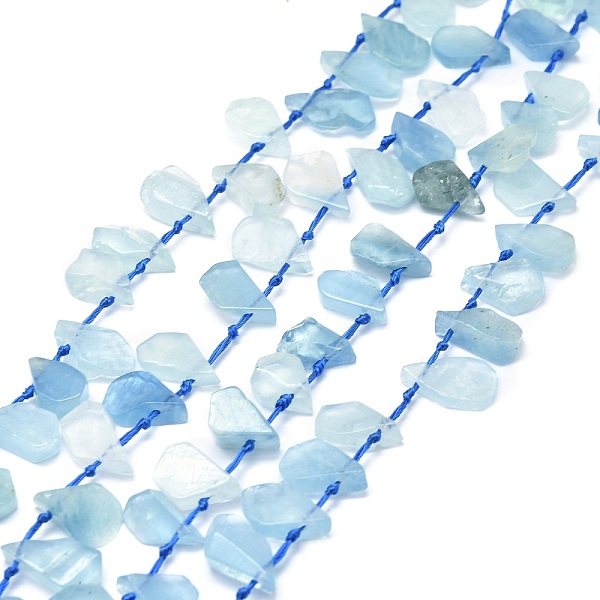 Raw Rough Natural Aquamarine Beads Strands