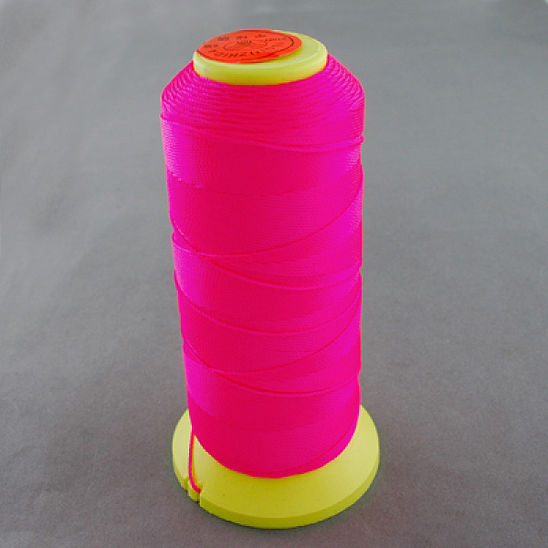 

PandaHall Nylon Sewing Thread, Fuchsia, 0.2mm, about 800m/roll Nylon Pink