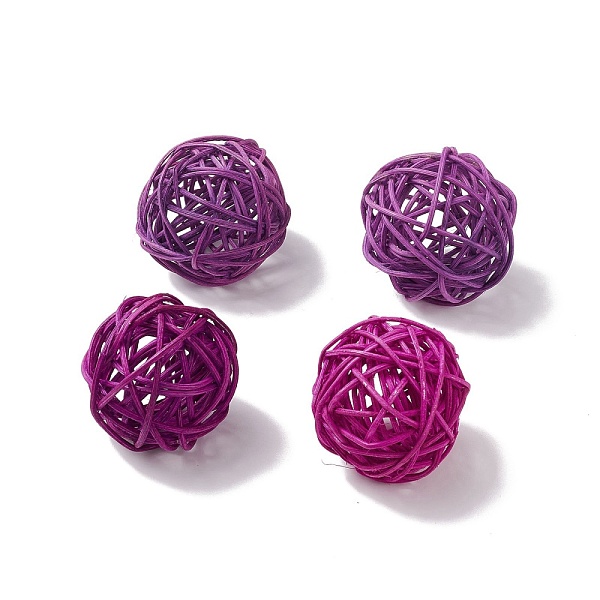 

PandaHall Wicker Rattan Balls, Decorative Orbs Vase Fillers, for Craft, Party, Valentine's Day, Wedding Table Decoration, Old Rose, 48~52mm...