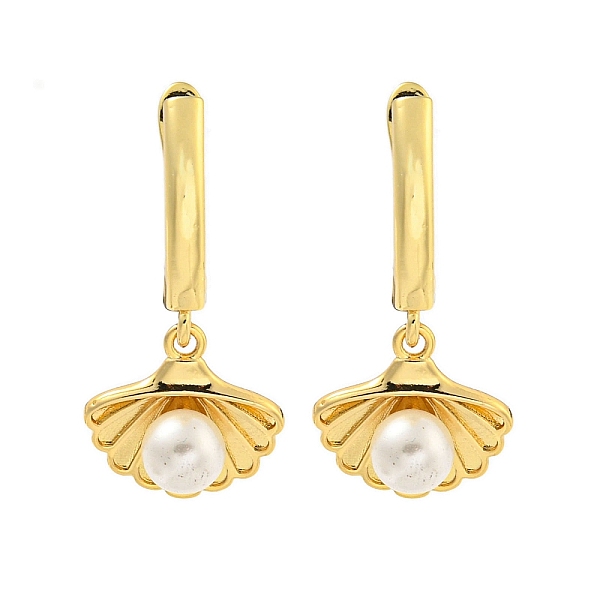 Brass Hoop Earrings - image