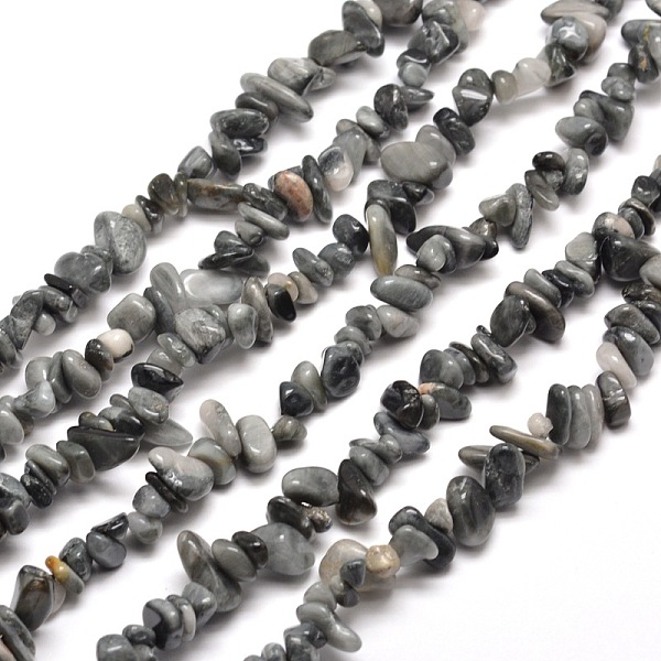 

PandaHall Natural Tiger Eye Chip Bead Strands, 5~8x5~8mm, Hole: 1mm, about 31.5 inch Tiger Eye Chip