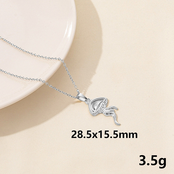 

PandaHall Stylish Ocean Stainless Steel Octopus Pendant Necklace for Women Stainless Steel Octopus