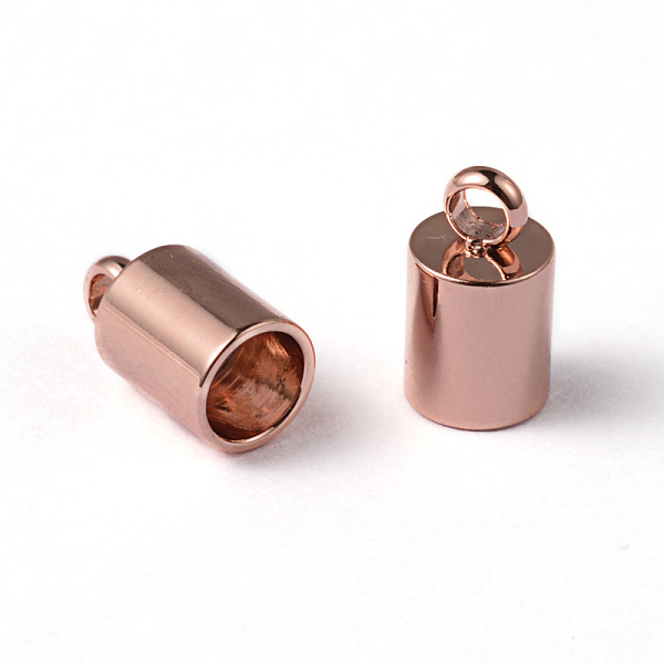

PandaHall Ion Plating(IP) 304 Stainless Steel Cord End, End Caps, Column, Rose Gold, 9x5mm, Hole: 2mm, Inner Diameter: 4mm 304 Stainless...