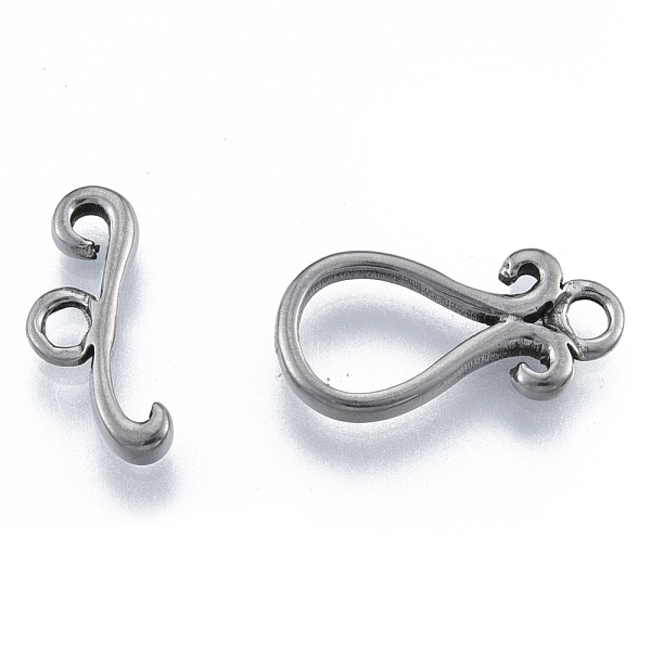 

PandaHall 304 Stainless Steel Toggle Clasps, Teardrop, Stainless Steel Color, Bar: 7x17x2.5mm, Hole: 2.5mm, Heart: 19.5x10x2mm, Hole: 2mm....