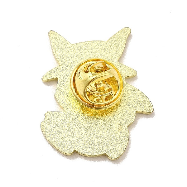 

PandaHall Plague Doctor Enamel Pin, Golden Alloy Animal Brooch for Clothes Backpack, Rabbit Pattern, 30x24x1.5mm Alloy+Enamel Rabbit