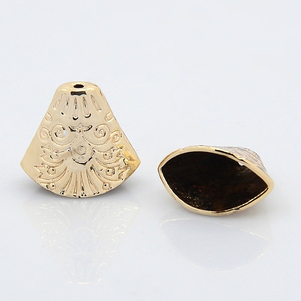 

PandaHall Nickel Free & Lead Free Alloy Bead Cones, Long-Lasting Plated, For Tassels Pendant, Apetalous, Golden, 18~19x19.5~20x11mm, Hole...