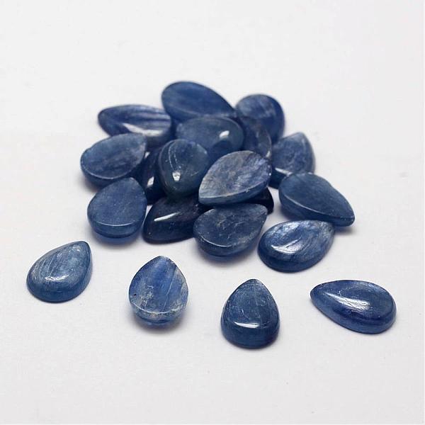 

PandaHall Teardrop Natural Kyanite/Cyanite/Disthene Cabochons, 12x8x3~4mm Other Quartz Teardrop