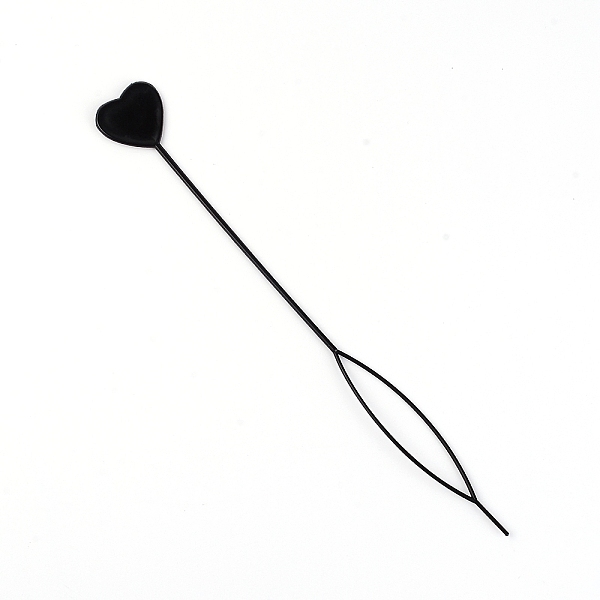 

PandaHall Plastic Topsy Tail Hair Styling Braiding Tool, Hair Ponytail Pull Through Flipper Tool for Women, Black, 200x24x2mm Plastic Black