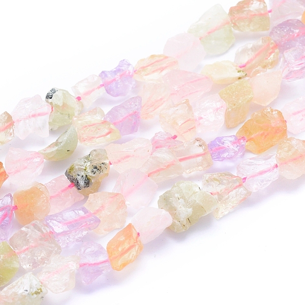 

PandaHall Raw Rough Natural Mixed Quartz Beads Strands, Nuggets, 6~12x6~10x5~8mm, Hole: 0.7mm, about 48pcs/strand, 15.75 inch(40cm) Other...