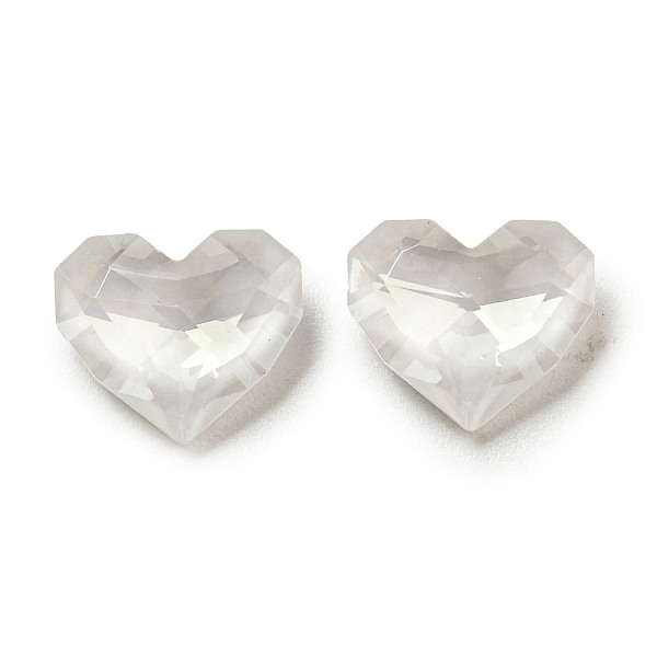 

PandaHall Glass Rhinestone Cabochons, Point Back & Back Plated, Faceted, Heart, Crystal, 8.5x10x4mm Glass Rhinestone Heart Clear