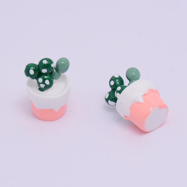 

PandaHall Resin Home Decorations, Cactus, Colorful, 23x15x15mm Resin Others