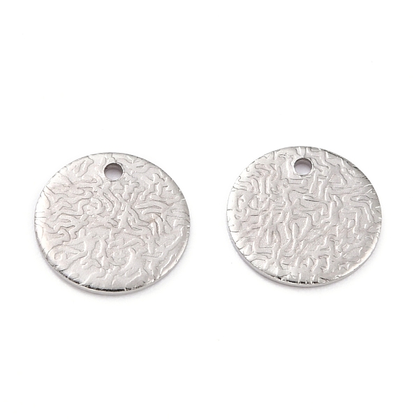 

PandaHall 304 Stainless Steel Pendants, Flat Round, Stainless Steel Color, 10x1mm, Hole: 1mm 304 Stainless Steel Flat Round
