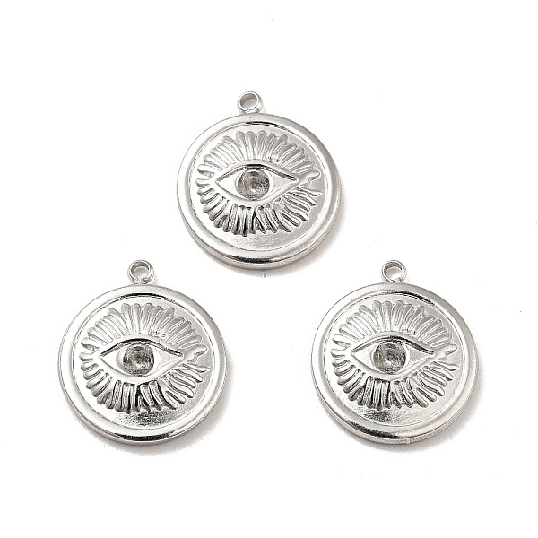 

PandaHall 304 Stainless Steel Pendant Rhinestone Settings, Flat Round with Eye, Stainless Steel Color, Fit for 2.5mm Rhinestone, 17.5x15x3mm...