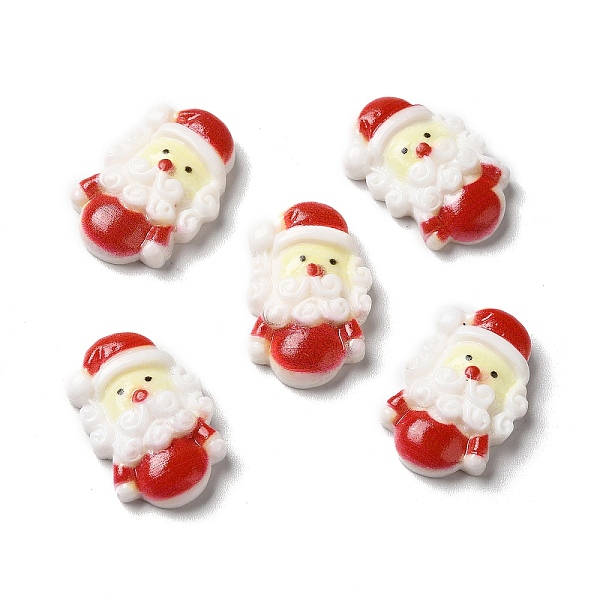 

PandaHall Christmas Opaque Resin Cabochons, Santa Claus, Red, 21.5x14x5.5mm Resin Santa Claus Red