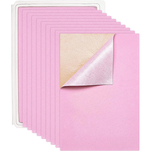 

PandaHall Jewelry Flocking Cloth, Polyester, Self-adhesive Fabric, Rectangle, Pearl Pink, 29.5x20x0.07cm Polyester Pink