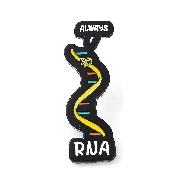 

PandaHall Bioscience Theme Black Zinc Alloy Brooches, Enamel Pins, for Backpack Cloth, Colorful, 30x9.5x1.5mm Alloy+Enamel Others