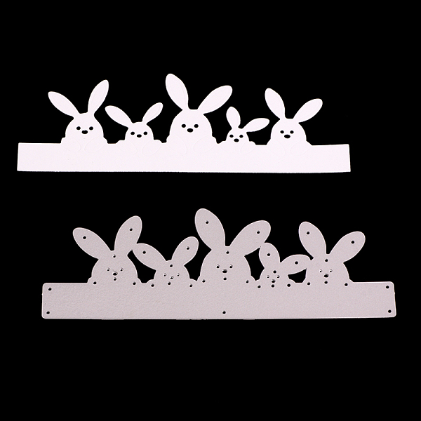 

PandaHall Bunny Frame Carbon Steel Cutting Dies Stencils, A Nest of Rabbits for DIY Scrapbooking/Photo Album, Decorative Embossing Paper...