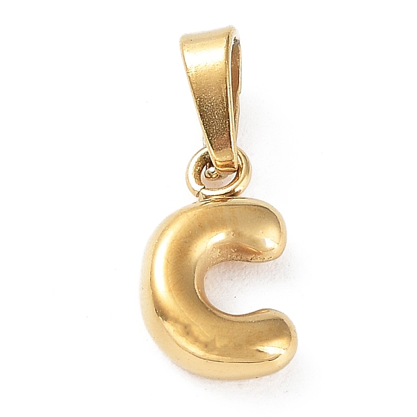 

PandaHall 316L Surgical Stainless Steel Charms, Letter Charm, Golden, Letter C, 9.5x5.5x2.5mm, Hole: 2.5x4.5mm 316L Surgical Stainless Steel...